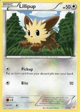 Carta Lillipup (27/30) do set Black & White Trainer Kit - Excadrill — Pokémon TCG | Bynx