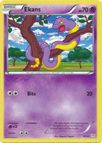 Carta Ekans (16/30) do set XY Trainer Kit - Noivern — Pokémon TCG | Bynx