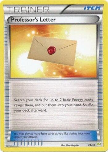 Carta Professor's Letter (24/30) do set XY Trainer Kit - Noivern — Pokémon TCG | Bynx