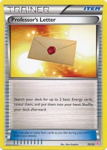 Carta Professor's Letter (28/30) do set XY Trainer Kit - Sylveon — Pokémon TCG | Bynx
