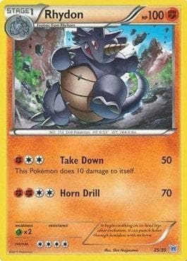 Rhydon (25/30) — XY Trainer Kit - Latios
