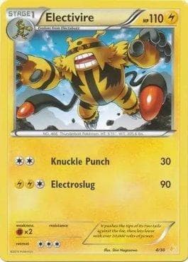 Carta Electivire (004/30) do set XY Trainer Kit - Pikachu Libre — Pokémon TCG | Bynx