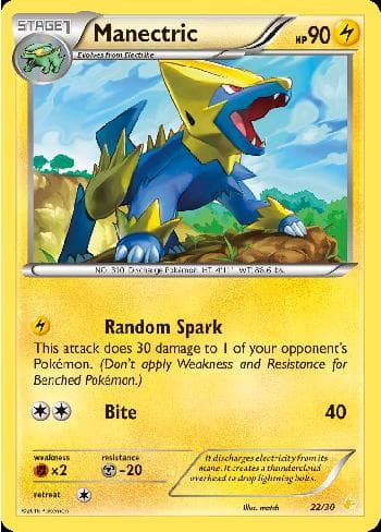 Carta Manectric (22/30) do set XY Trainer Kit - Pikachu Libre — Pokémon TCG | Bynx