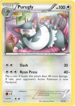 Purugly (024/30) — XY Trainer Kit - Pikachu Libre