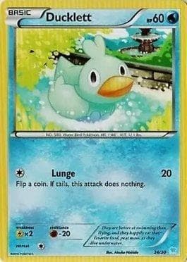 Ducklett (024/30) — XY Trainer Kit - Suicune