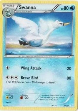 Carta Swanna (027/30) do set XY Trainer Kit - Suicune — Pokémon TCG | Bynx