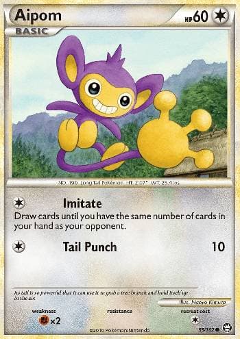 Carta Aipom (55/102) do set Triunfante — Pokémon TCG | Bynx