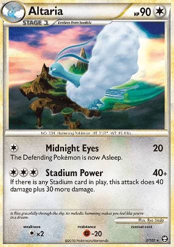 Carta Altaria (2/102) do set Triunfante — Pokémon TCG | Bynx