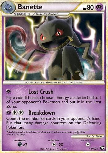 Carta Banette (14/102) do set Triunfante — Pokémon TCG | Bynx