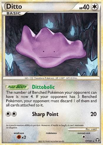 Carta Ditto (17/102) do set Triunfante — Pokémon TCG | Bynx
