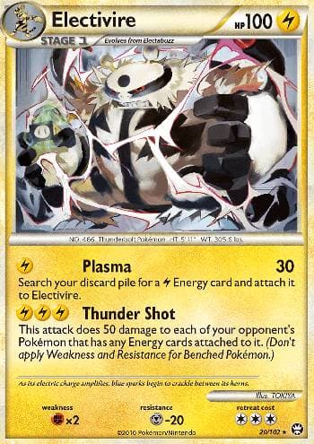 Carta Electivire (20/102) do set Triunfante — Pokémon TCG | Bynx