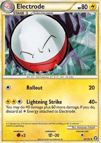 Carta Electrode (34/102) do set Triunfante — Pokémon TCG | Bynx