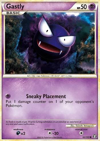 Carta Gastly (63/102) do set Triunfante — Pokémon TCG | Bynx