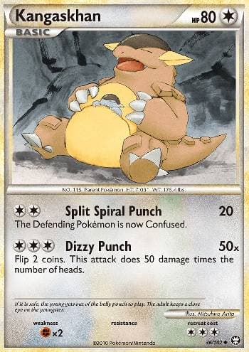 Carta Kangaskhan (36/102) do set Triunfante — Pokémon TCG | Bynx