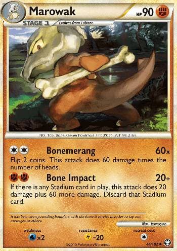Carta Marowak (44/102) do set Triunfante — Pokémon TCG | Bynx