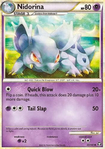 Carta Nidorina (45/102) do set Triunfante — Pokémon TCG | Bynx