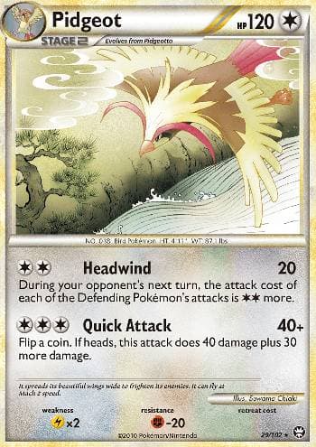 Carta Pidgeot (29/102) do set Triunfante — Pokémon TCG | Bynx