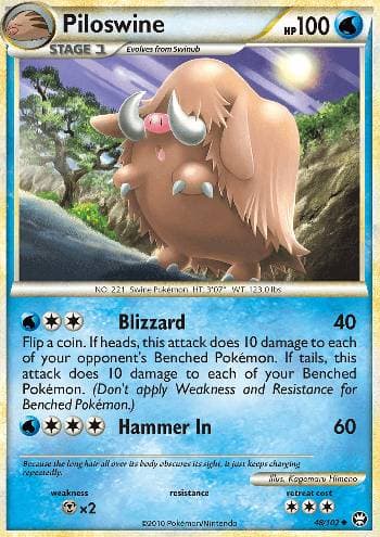 Carta Piloswine (48/102) do set Triunfante — Pokémon TCG | Bynx