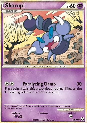 Carta Skorupi (76/102) do set Triunfante — Pokémon TCG | Bynx