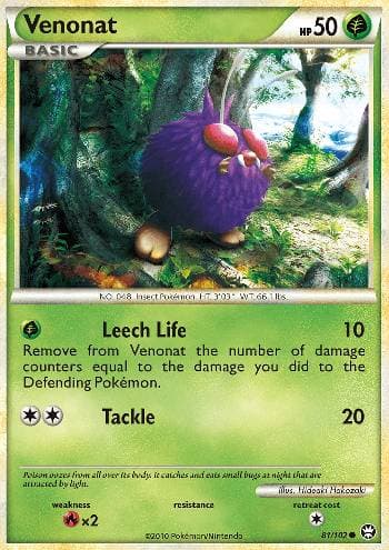Carta Venonat (81/102) do set Triunfante — Pokémon TCG | Bynx