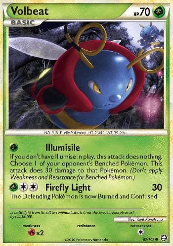 Carta Volbeat (82/102) do set Triunfante — Pokémon TCG | Bynx