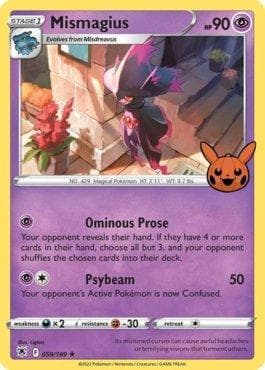 Carta Mismagius (059/030) do set Trick or Trade BOOster 2022 — Pokémon TCG | Bynx