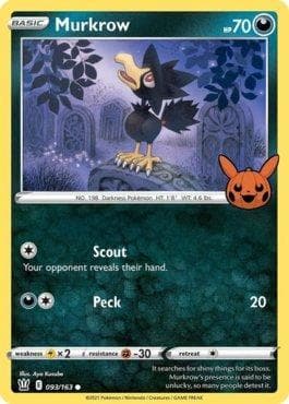 Carta Murkrow (093/030) do set Trick or Trade BOOster 2022 — Pokémon TCG | Bynx