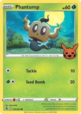 Carta Phantump (016/030) do set Trick or Trade BOOster 2022 — Pokémon TCG | Bynx