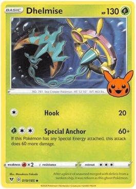 Carta Dhelmise (019/030) do set Trick or Trade BOOster 2023 — Pokémon TCG | Bynx