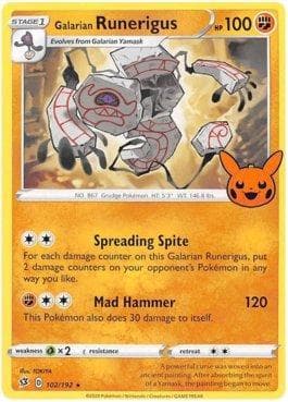 Carta Galarian Runerigus (102/030) do set Trick or Trade BOOster 2023 — Pokémon TCG | Bynx