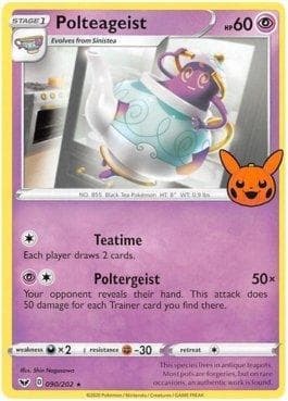 Carta Polteageist (090b/030) do set Trick or Trade BOOster 2023 — Pokémon TCG | Bynx