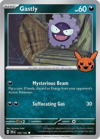 Carta Gastly (102/030) do set Liga BR — TOT24 — Pokémon TCG | Bynx