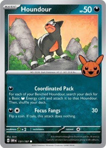 Carta Houndour (131/030) do set Liga BR — TOT24 — Pokémon TCG | Bynx