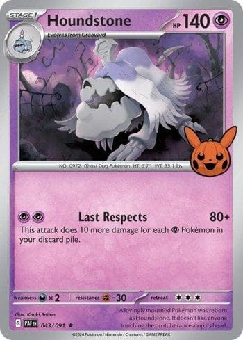 Carta Houndstone (043/030) do set Liga BR — TOT24 — Pokémon TCG | Bynx