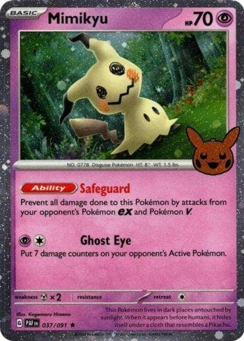Carta Mimikyu (037b/030) do set Liga BR — TOT24 — Pokémon TCG | Bynx