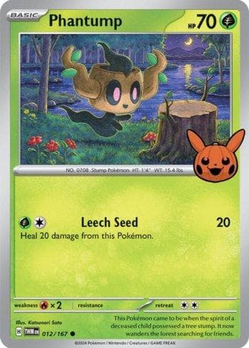 Carta Phantump (012/030) do set Liga BR — TOT24 — Pokémon TCG | Bynx