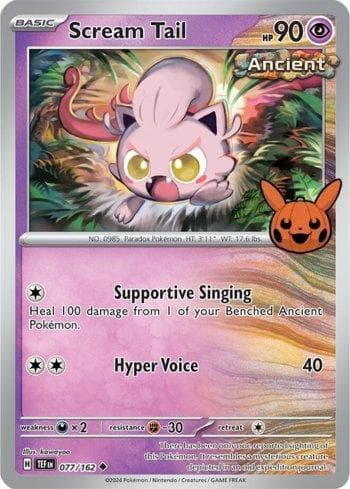 Carta Scream Tail (077b/030) do set Liga BR — TOT24 — Pokémon TCG | Bynx