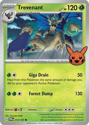 Carta Trevenant (013/030) do set Liga BR — TOT24 — Pokémon TCG | Bynx