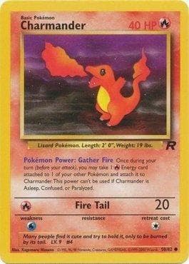 Carta Charmander (50/82) do set Team Rocket — Pokémon TCG | Bynx