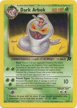 Carta Dark Arbok (19/82) do set Team Rocket — Pokémon TCG | Bynx
