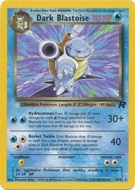 Carta Dark Blastoise (20/82) do set Team Rocket — Pokémon TCG | Bynx