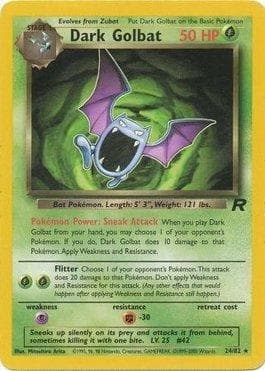 Carta Dark Golbat (24/82) do set Team Rocket — Pokémon TCG | Bynx