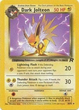 Carta Dark Jolteon (38/82) do set Team Rocket — Pokémon TCG | Bynx