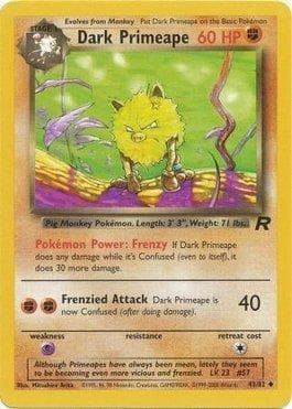 Carta Dark Primeape (43/82) do set Team Rocket — Pokémon TCG | Bynx