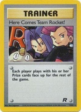 Carta Here Comes Team Rocket! (15/82) do set Team Rocket — Pokémon TCG | Bynx