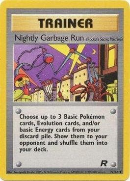Carta Nightly Garbage Run (77/82) do set Team Rocket — Pokémon TCG | Bynx