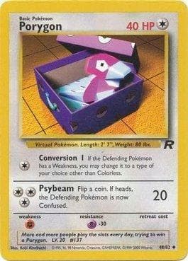 Carta Porygon (48/82) do set Team Rocket — Pokémon TCG | Bynx