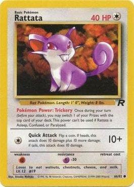 Carta Rattata (66/82) do set Team Rocket — Pokémon TCG | Bynx