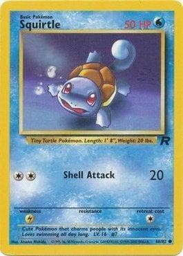 Carta Squirtle (68/82) do set Team Rocket — Pokémon TCG | Bynx