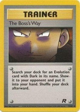 Carta The Boss's Way (73/82) do set Team Rocket — Pokémon TCG | Bynx